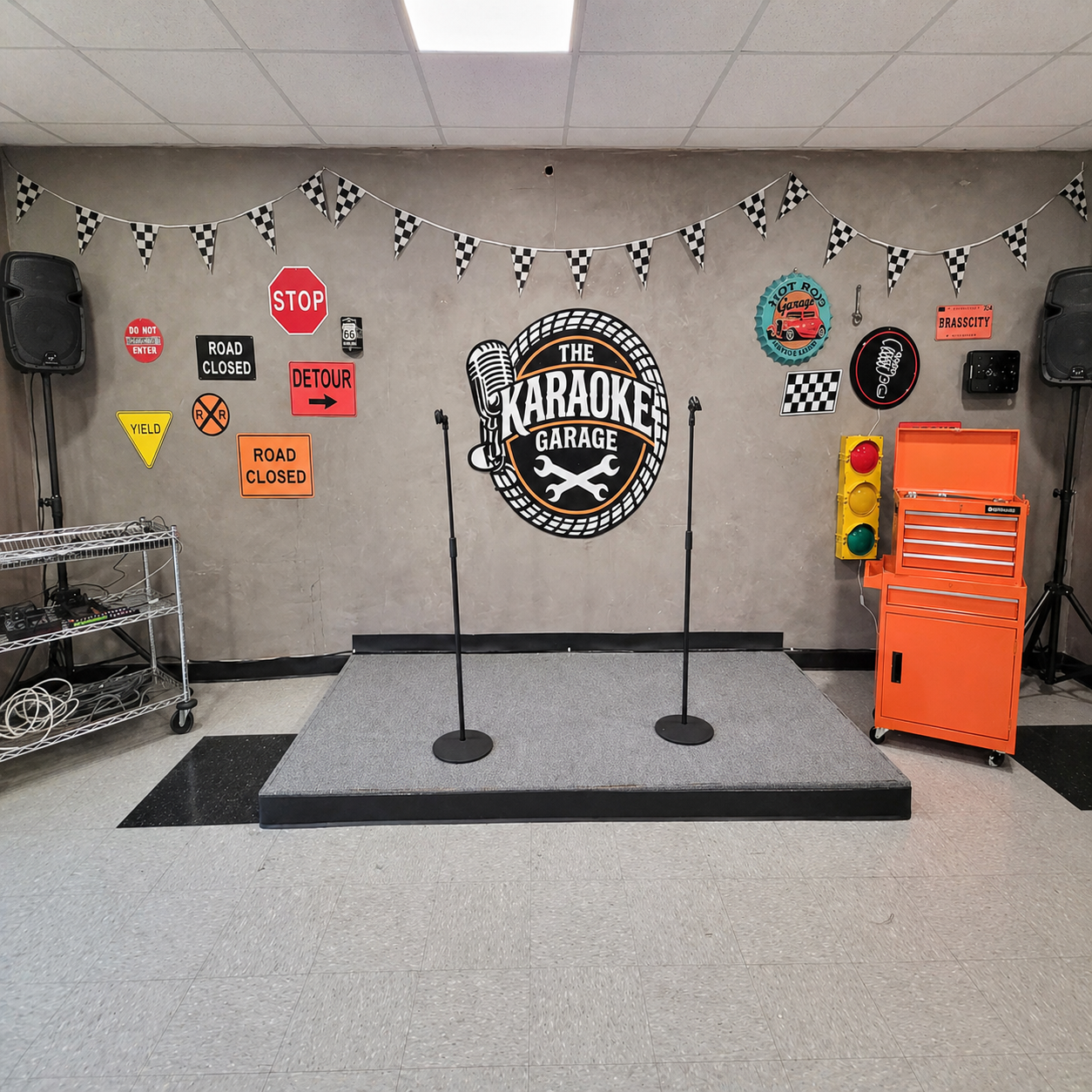 The Karaoke Garage at Brass City Raceway
